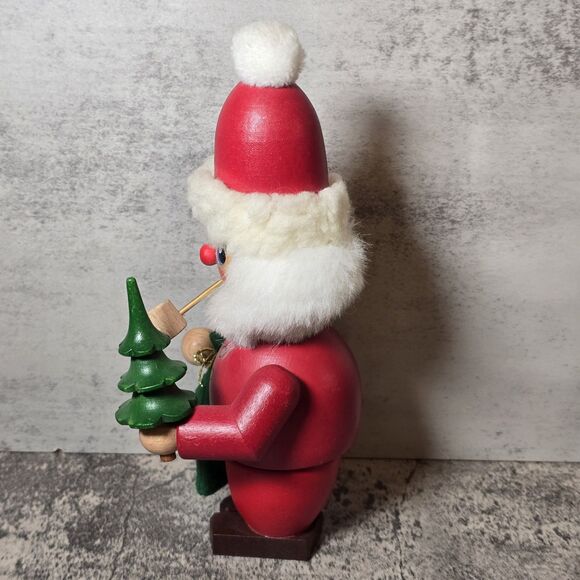 Christian Ulbricht Incense Smoker Santa Claus Germany W Pipe & Tree Erzebirge - Picture 5 of 8